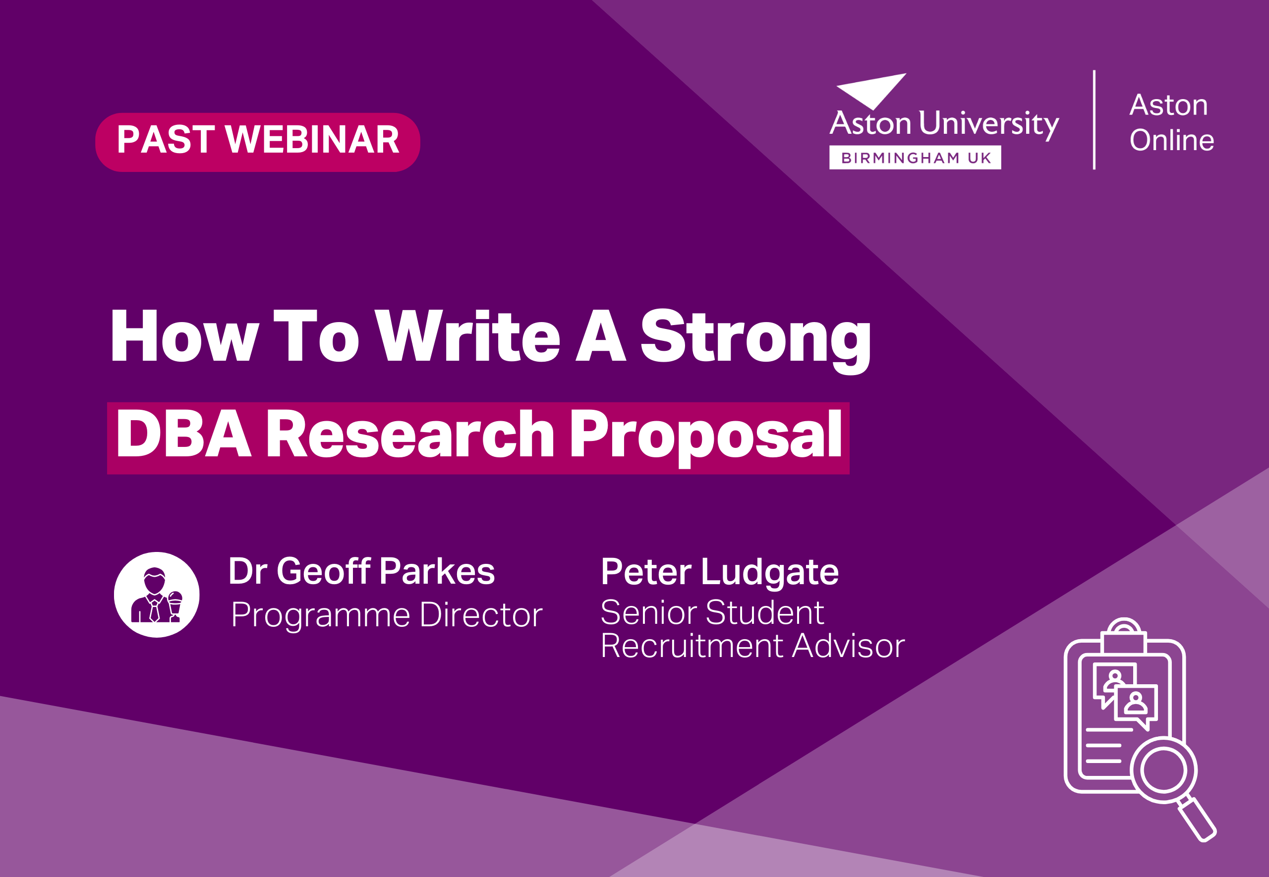 How to write a strong BDA proposal