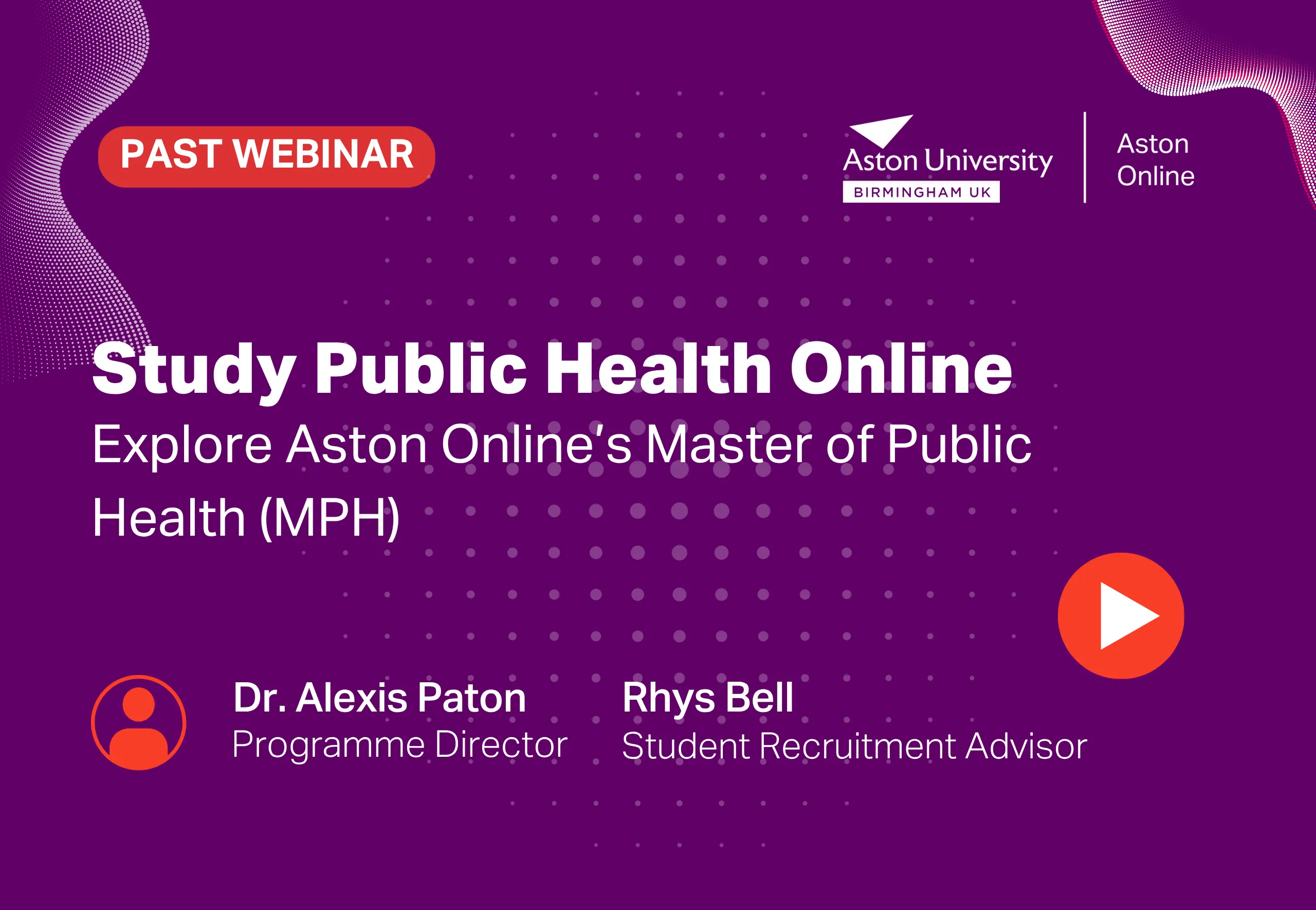 Aston Online Events Study Public Health Online