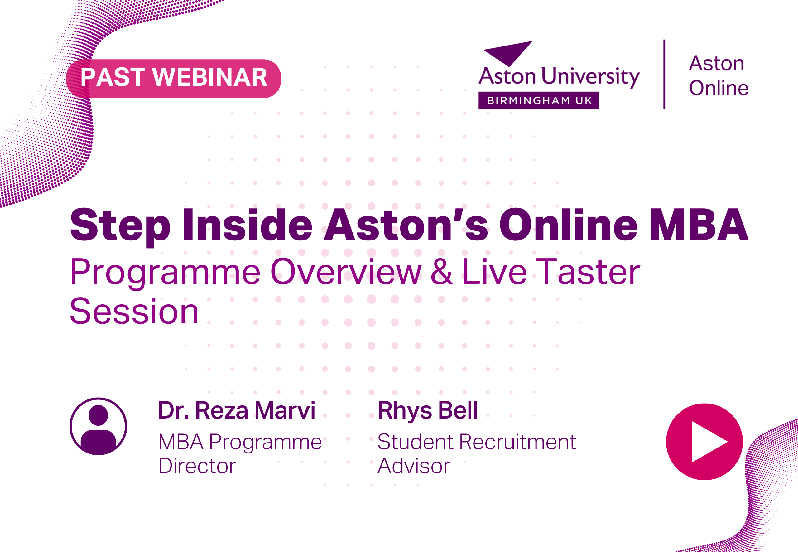 Step Inside Aston's online MBA