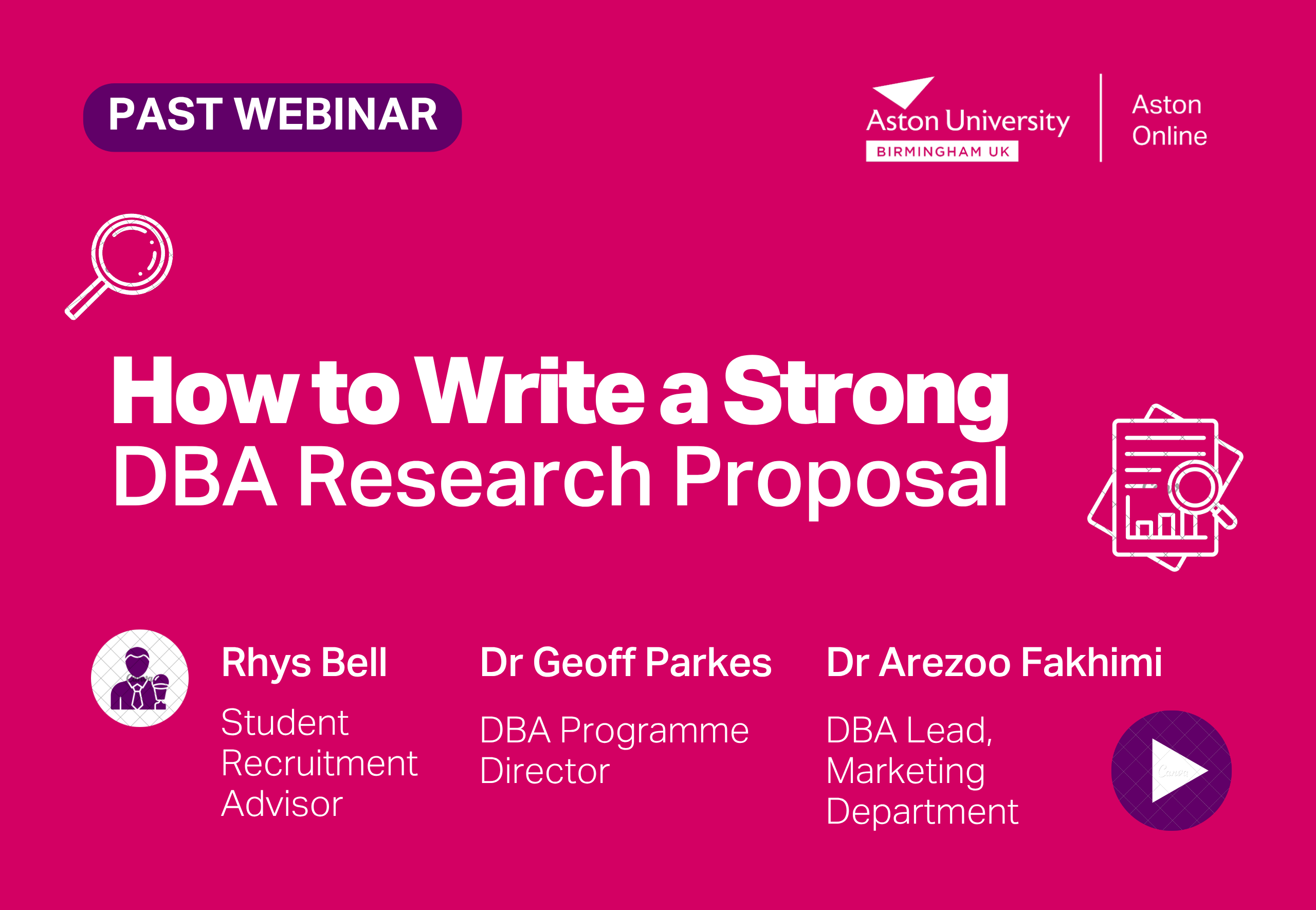 DBA Research proposal webinar