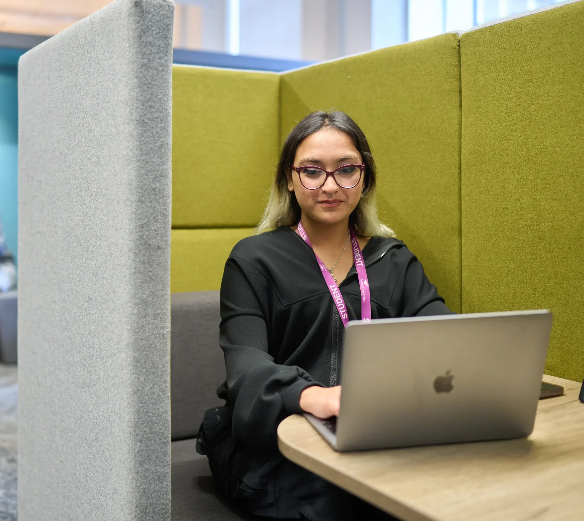 Next Step is to stay in touch with your student recruitment advisor - woman meets with advisor virtually